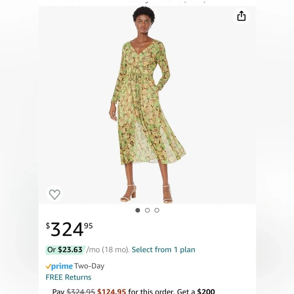 Ted Baker London UMAH Long sleeve Floral V-Neck MIDI Dress - Picture 4 of 14